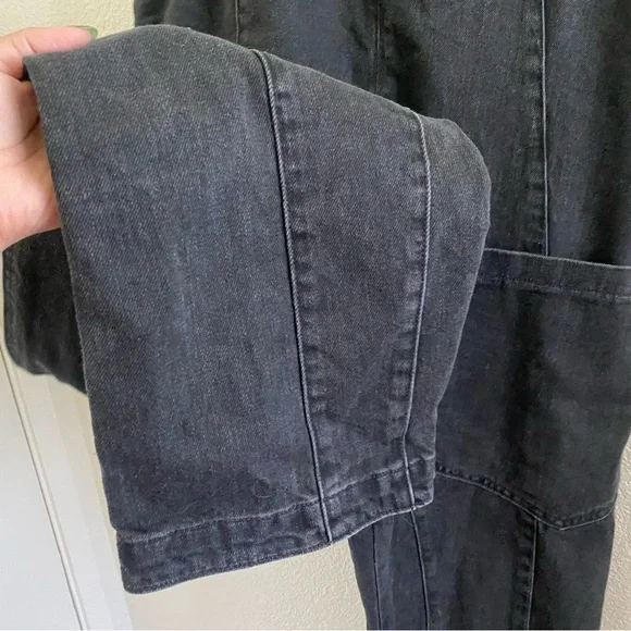 Free People We The Free High Roller Jumpsuit in Mineral Black - Picture 6 of 11